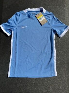 Nike Kids Light Blue and White Athletic Jersey
